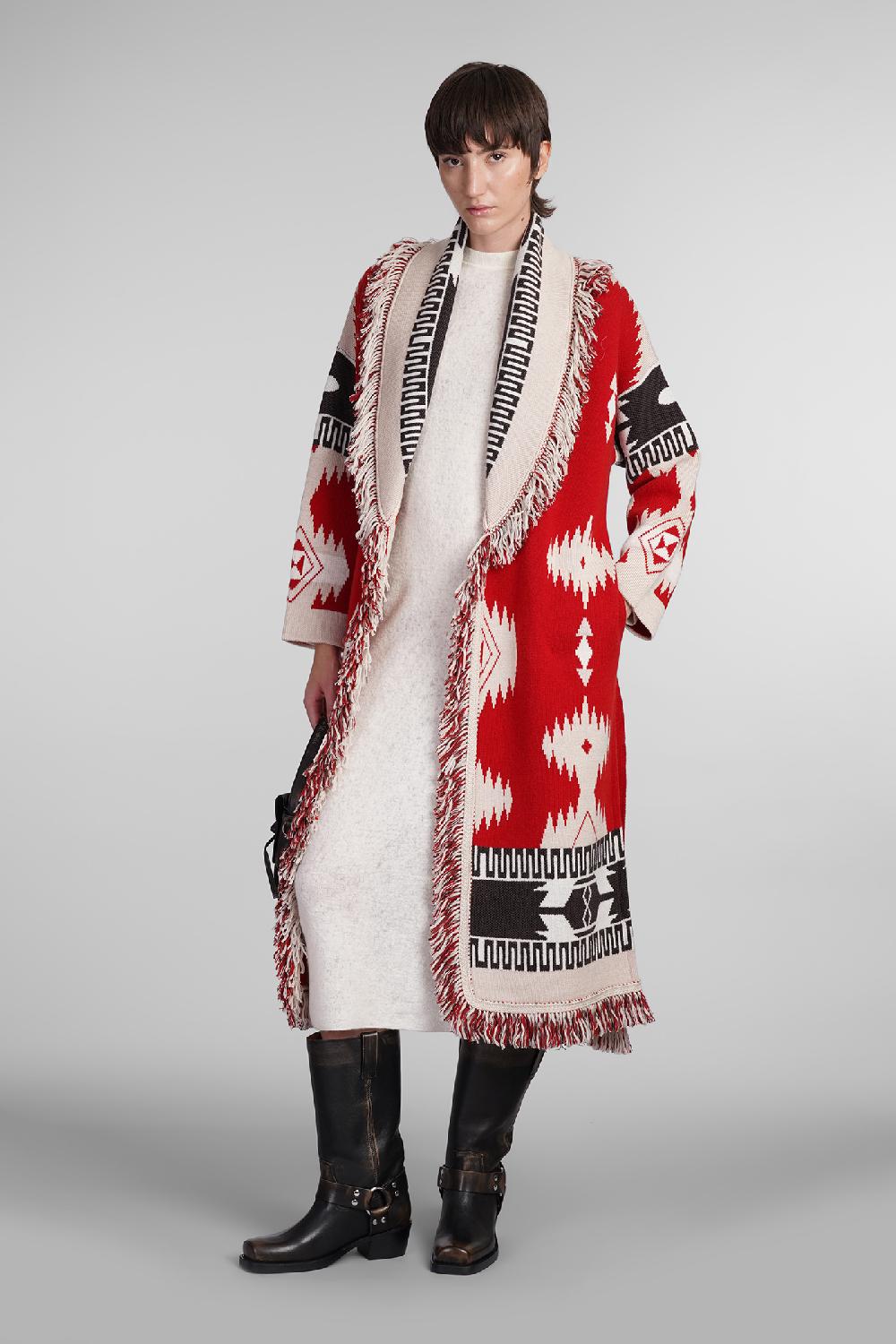 Deliberti Alanui Cappotto in lana rossa cod. 408024 - Deliberti The Luxury Shopping Vendite Flash