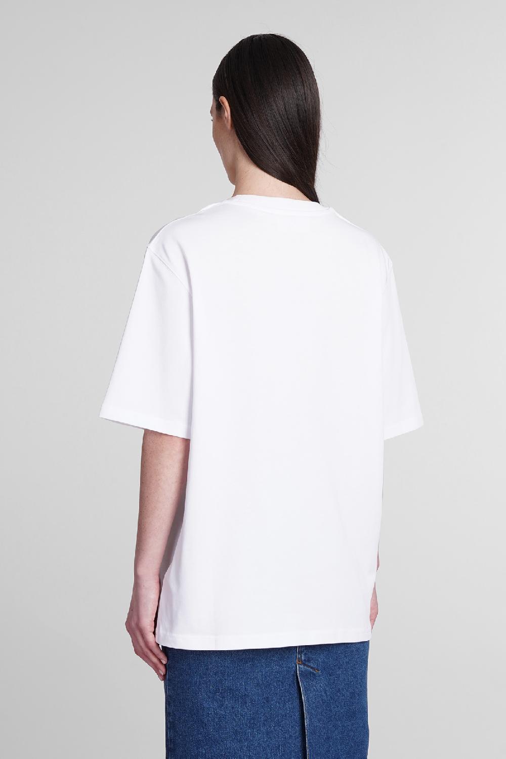 Deliberti Ami Paris T-shirt in cotone bianco cod. 393424 - Deliberti The Luxury Shopping Moda
