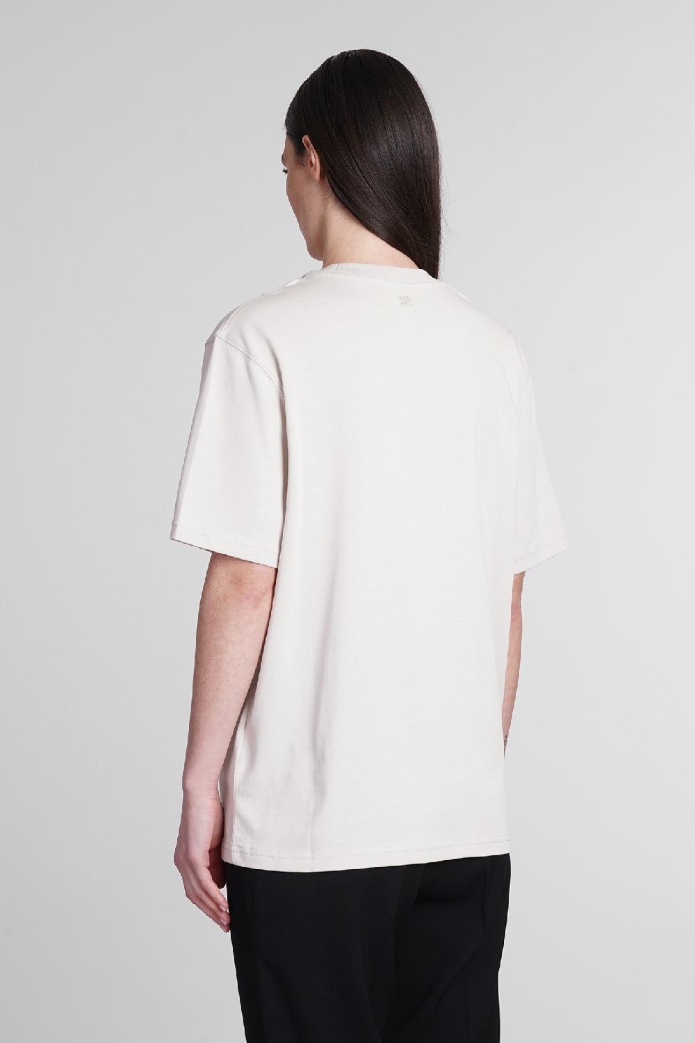Deliberti Ami Paris T-shirt in cotone grigio cod. 393426 - Deliberti The Luxury Shopping 2025