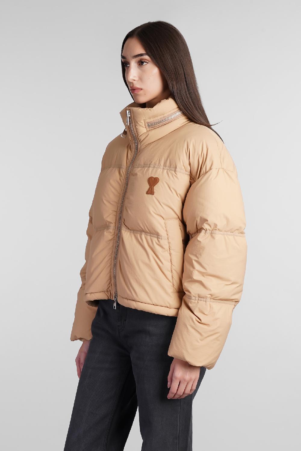 Deliberti Ami Paris Piumino in poliammide beige cod. 409143 - Deliberti The Luxury Shopping Qualità