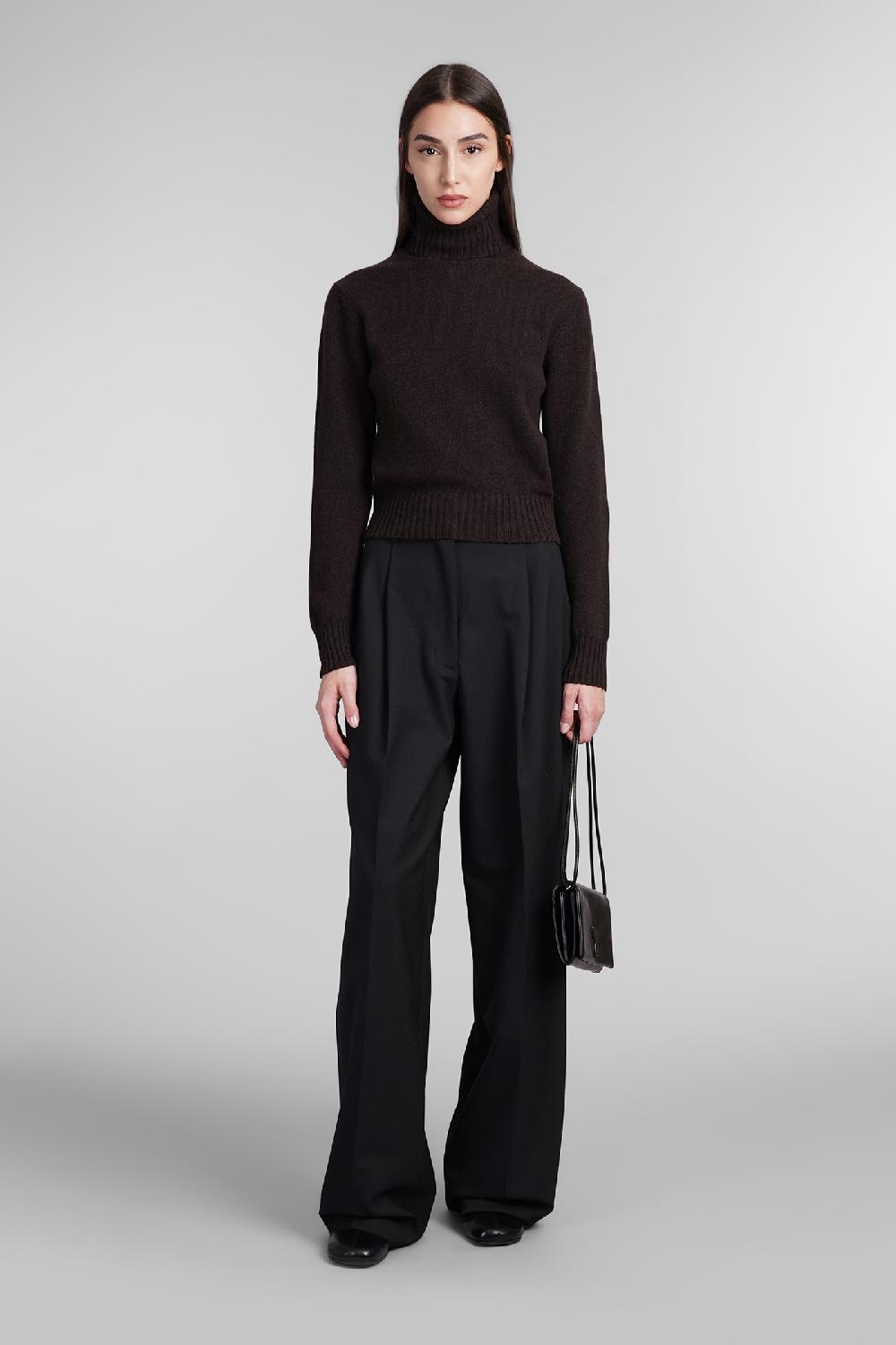 Deliberti Ami Paris Maglia in cashmere marrone cod. 405008 - Deliberti The Luxury Shopping Negozi Online