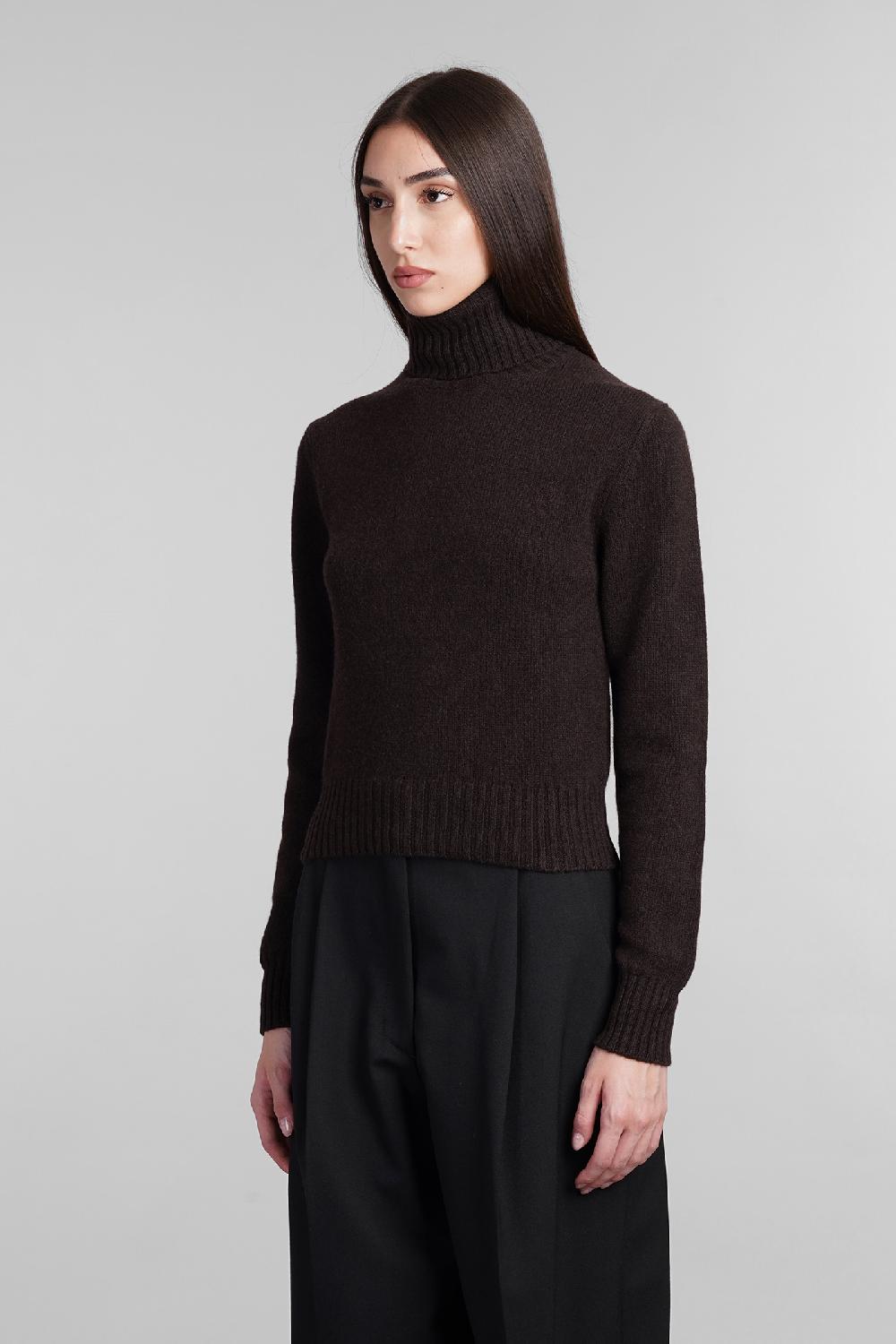 Deliberti Ami Paris Maglia in cashmere marrone cod. 405008 - Deliberti The Luxury Shopping Negozi Online