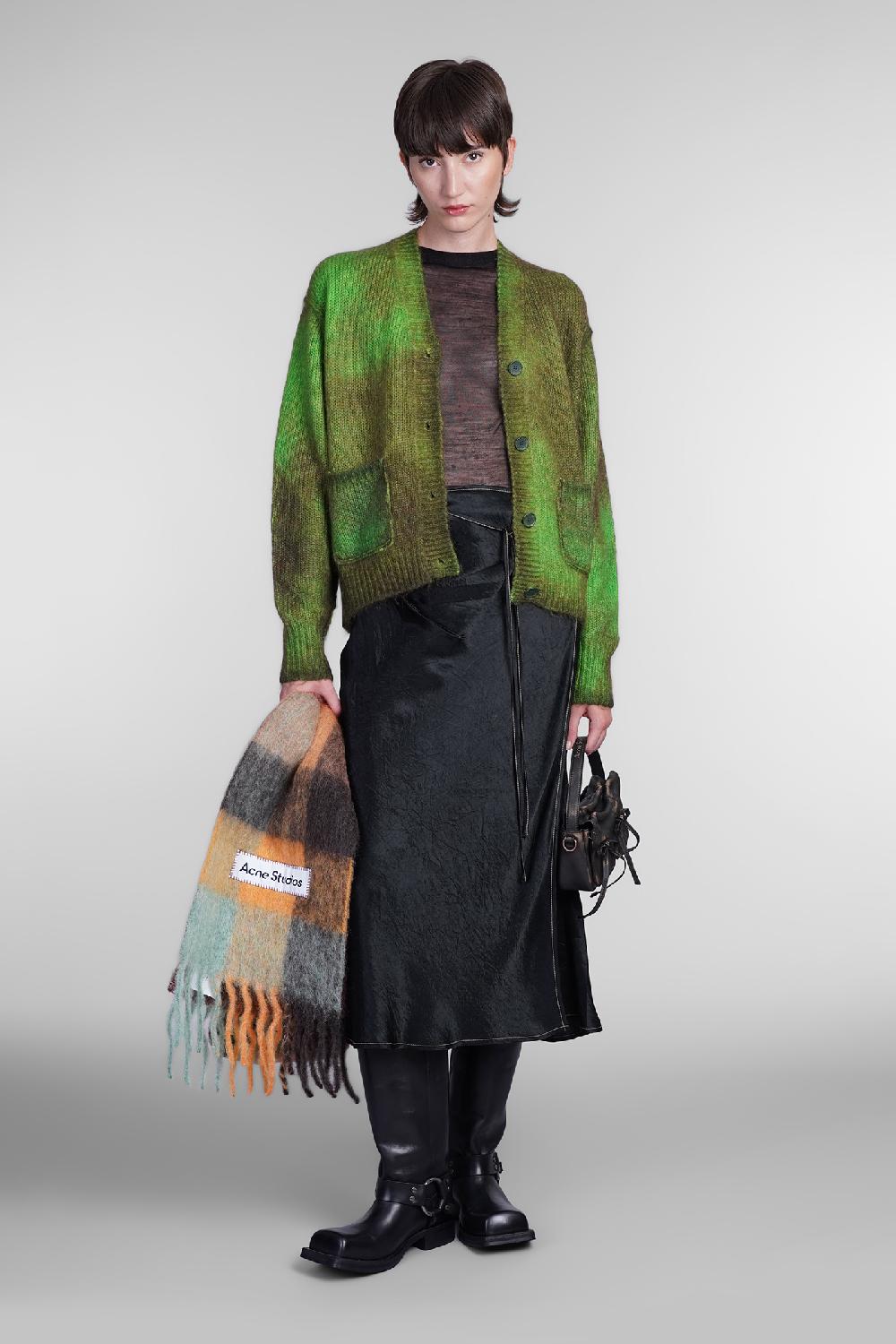 Deliberti Acne Studios Cardigan in lana verde cod. 405706 - Deliberti The Luxury Shopping 2025