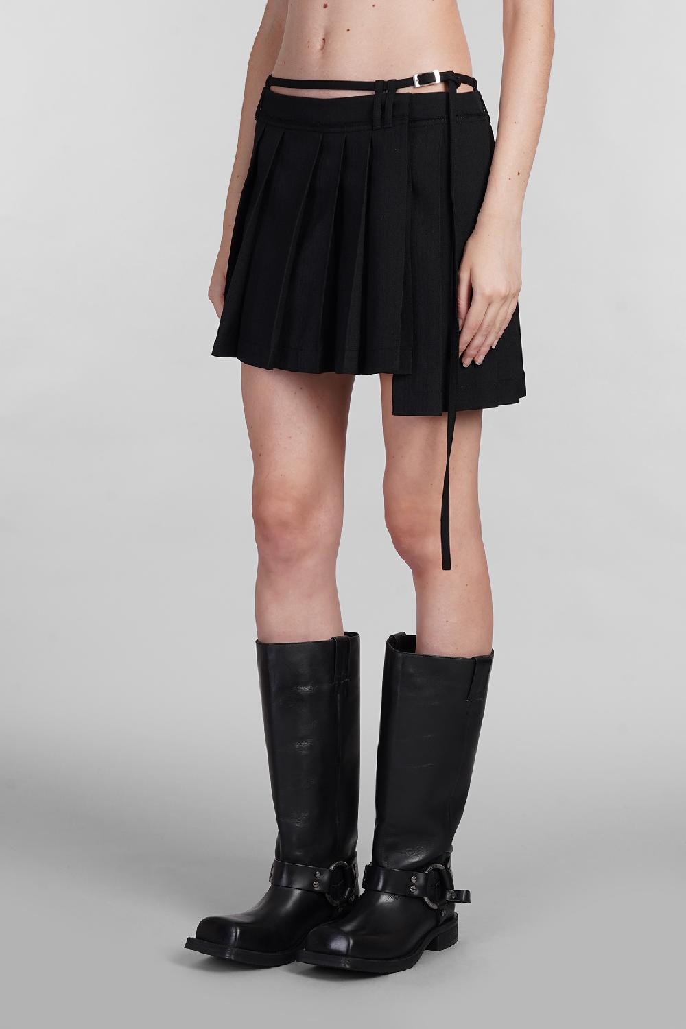Deliberti Acne Studios Gonna in poliestere nero cod. 402642 - Deliberti The Luxury Shopping Nuovo