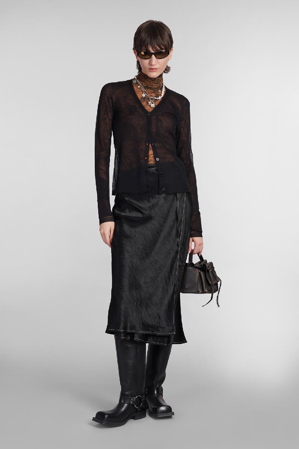 Deliberti Acne Studios Cardigan in lana nera cod. 402627 - Deliberti The Luxury Shopping Qualità