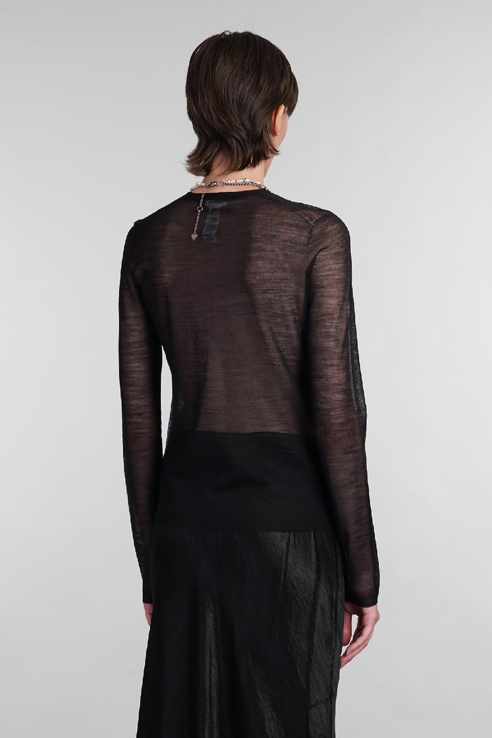 Deliberti Acne Studios Cardigan in lana nera cod. 402627 - Deliberti The Luxury Shopping Qualità