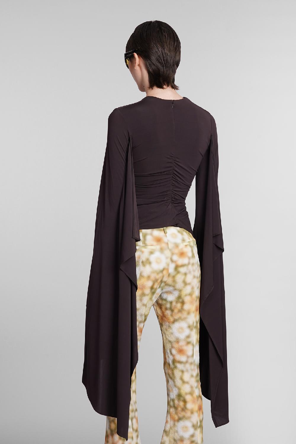 Deliberti Acne Studios Maglia in viscosa marrone cod. 395337 - Deliberti The Luxury Shopping Acquista Ora
