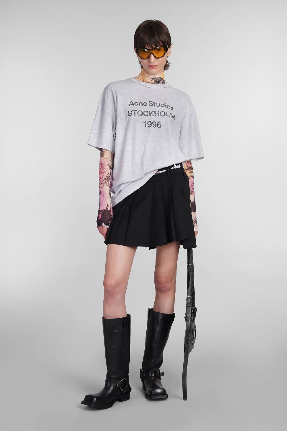 Deliberti Acne Studios T-shirt in cotone grigio cod. 402639 - Deliberti The Luxury Shopping Convenienza