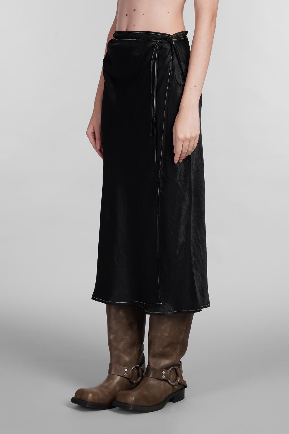 Deliberti Acne Studios Gonna in acetato nero cod. 402630 - Deliberti The Luxury Shopping Sconto