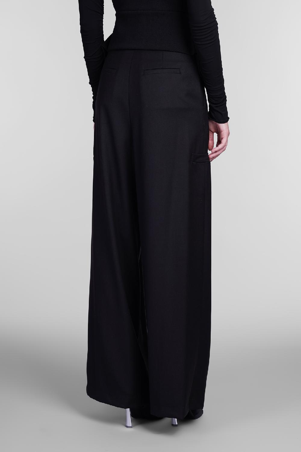 Deliberti Andreadamo Pantalone in poliestere nero cod. 405561 - Deliberti The Luxury Shopping Spedizione Gratuita