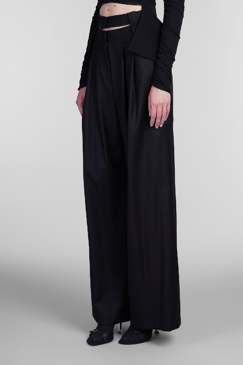 Deliberti Andreadamo Pantalone in poliestere nero cod. 405561 - Deliberti The Luxury Shopping Spedizione Gratuita
