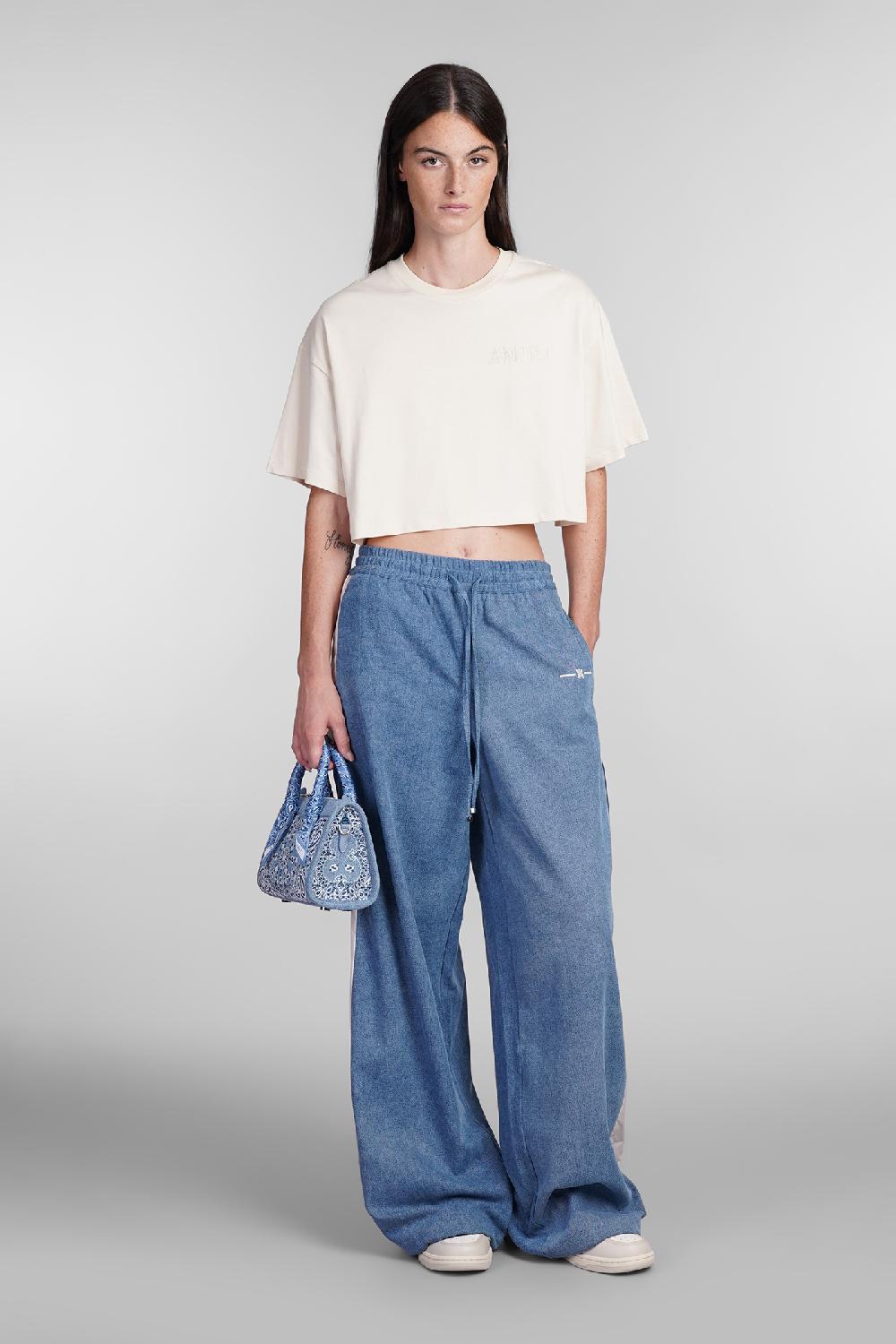Deliberti Amiri T-shirt in cotone beige cod. 401273 - Deliberti The Luxury Shopping Prezzo Ridotto