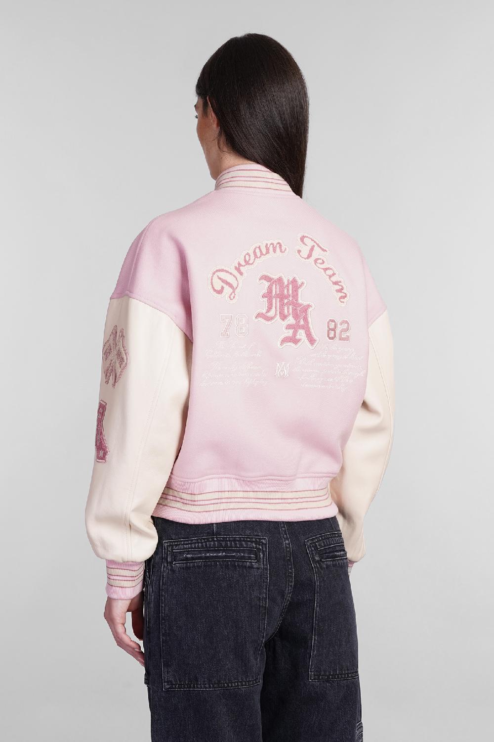Deliberti Amiri Bomber in lana rosa cod. 405353 - Deliberti The Luxury Shopping Sottocosto