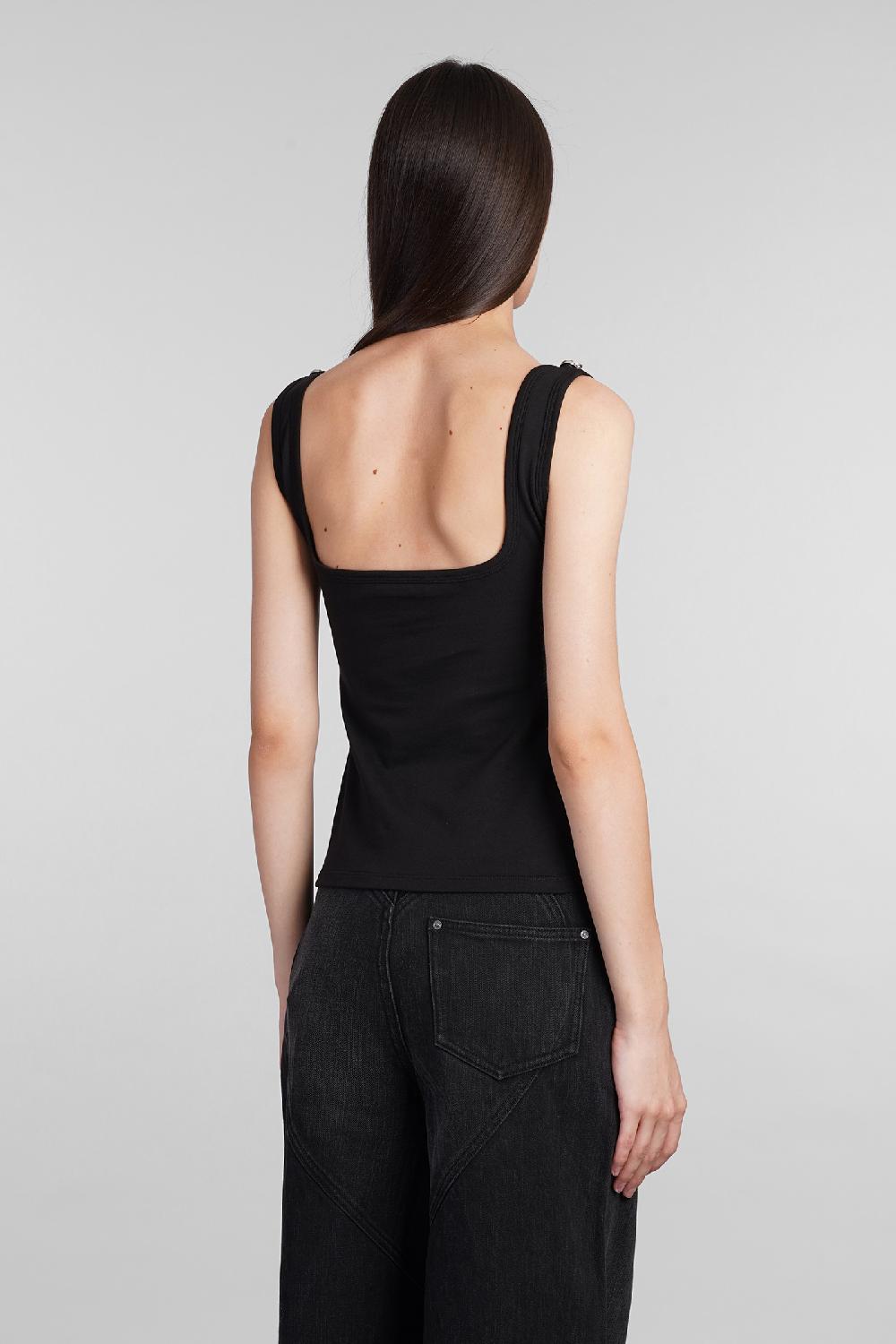Deliberti Area Topwear in cotone nero cod. 406956 - Deliberti The Luxury Shopping Outlet