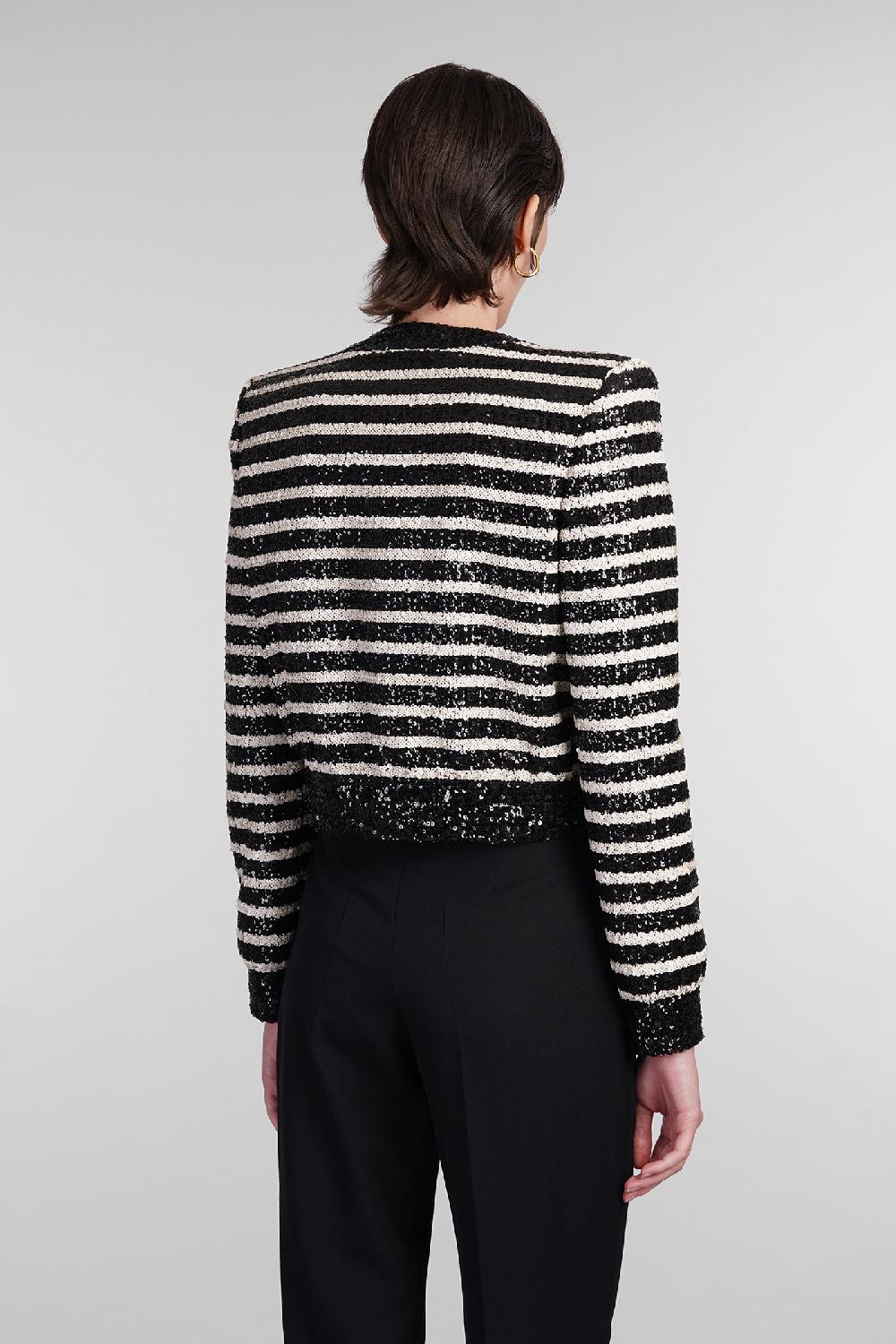 Deliberti Balmain Cardigan in poliestere nero cod. 403033 - Deliberti The Luxury Shopping Vendite Flash
