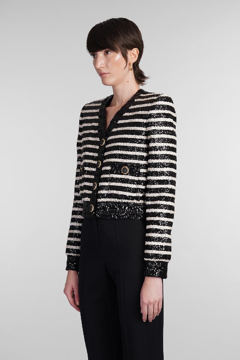 Deliberti Balmain Cardigan in poliestere nero cod. 403033 - Deliberti The Luxury Shopping Vendite Flash