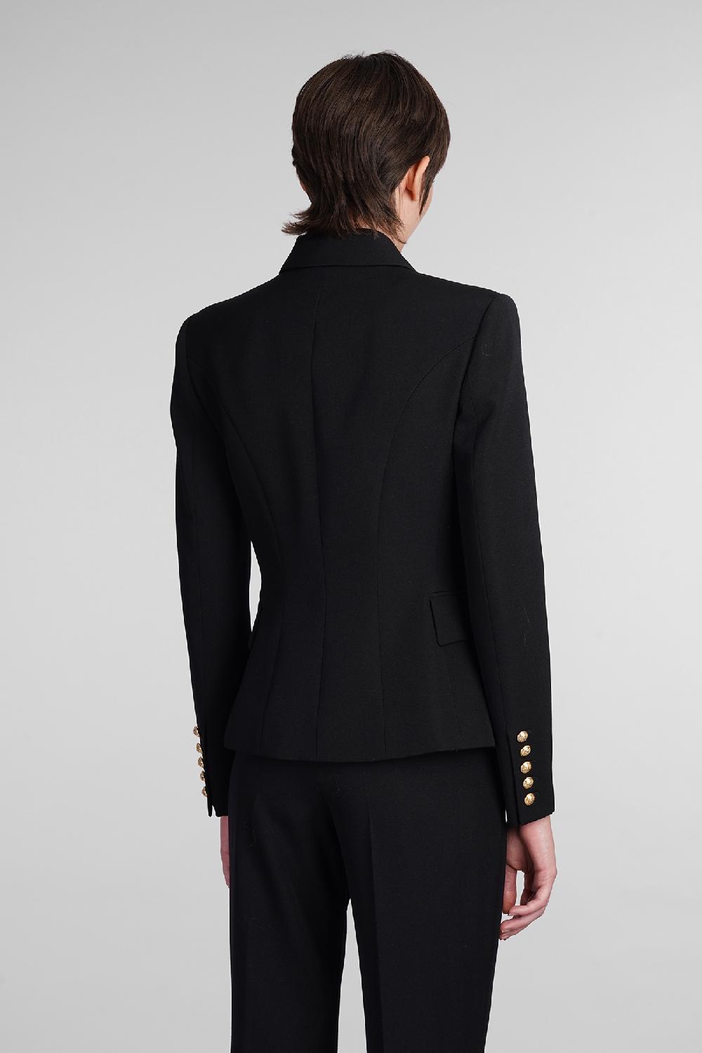 Deliberti Balmain Blazer in lana nera cod. 406839 - Deliberti The Luxury Shopping Promozione Limitata