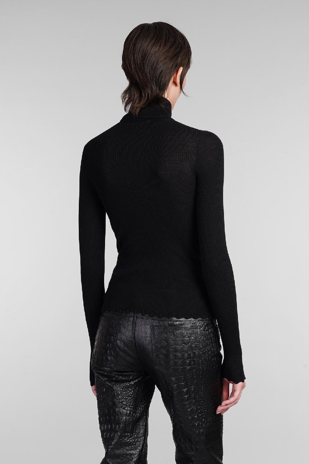 Deliberti Blumarine Maglia in lana nera cod. 403543 - Deliberti The Luxury Shopping Sottocosto