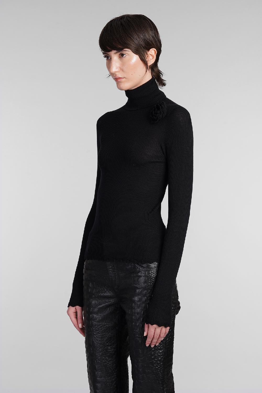 Deliberti Blumarine Maglia in lana nera cod. 403543 - Deliberti The Luxury Shopping Sottocosto