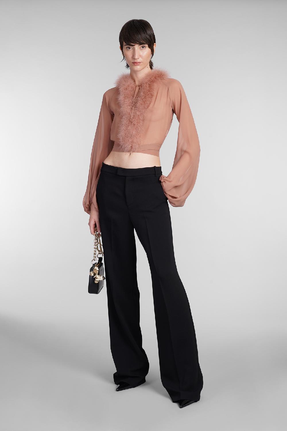 Deliberti Blumarine Pantalone in viscosa nera cod. 403545 - Deliberti The Luxury Shopping Negozio