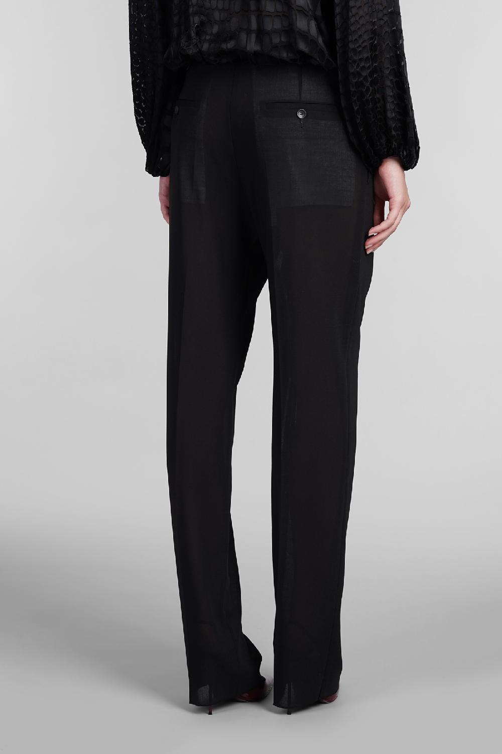 Deliberti Blumarine Pantalone in lana nera cod. 403558 - Deliberti The Luxury Shopping Nuova