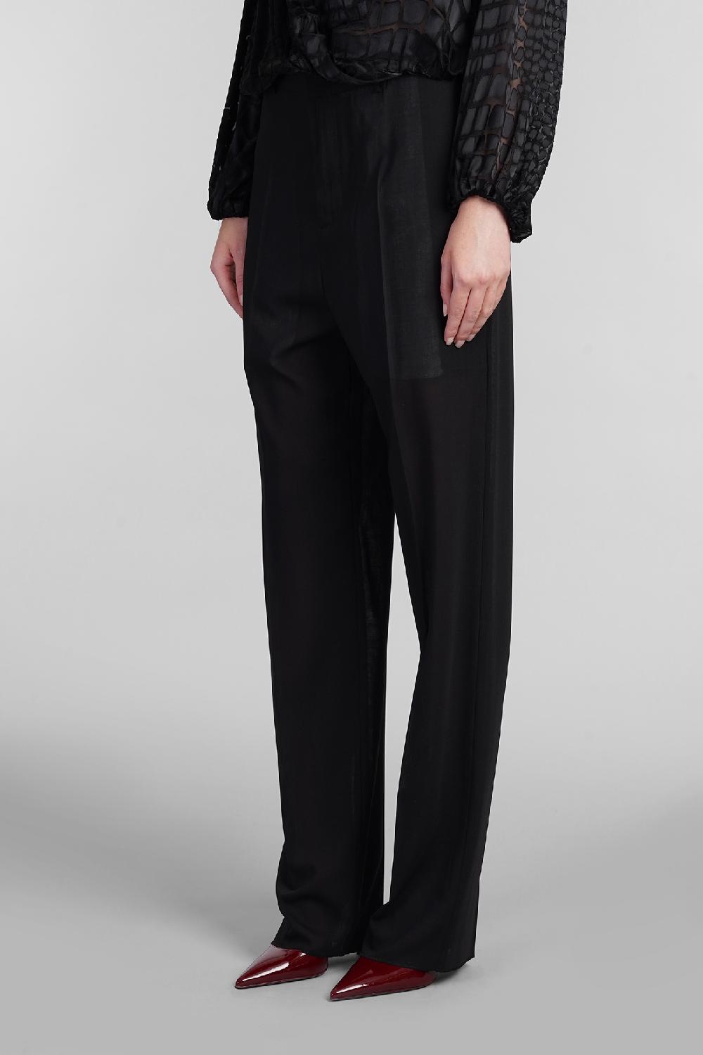 Deliberti Blumarine Pantalone in lana nera cod. 403558 - Deliberti The Luxury Shopping Nuova