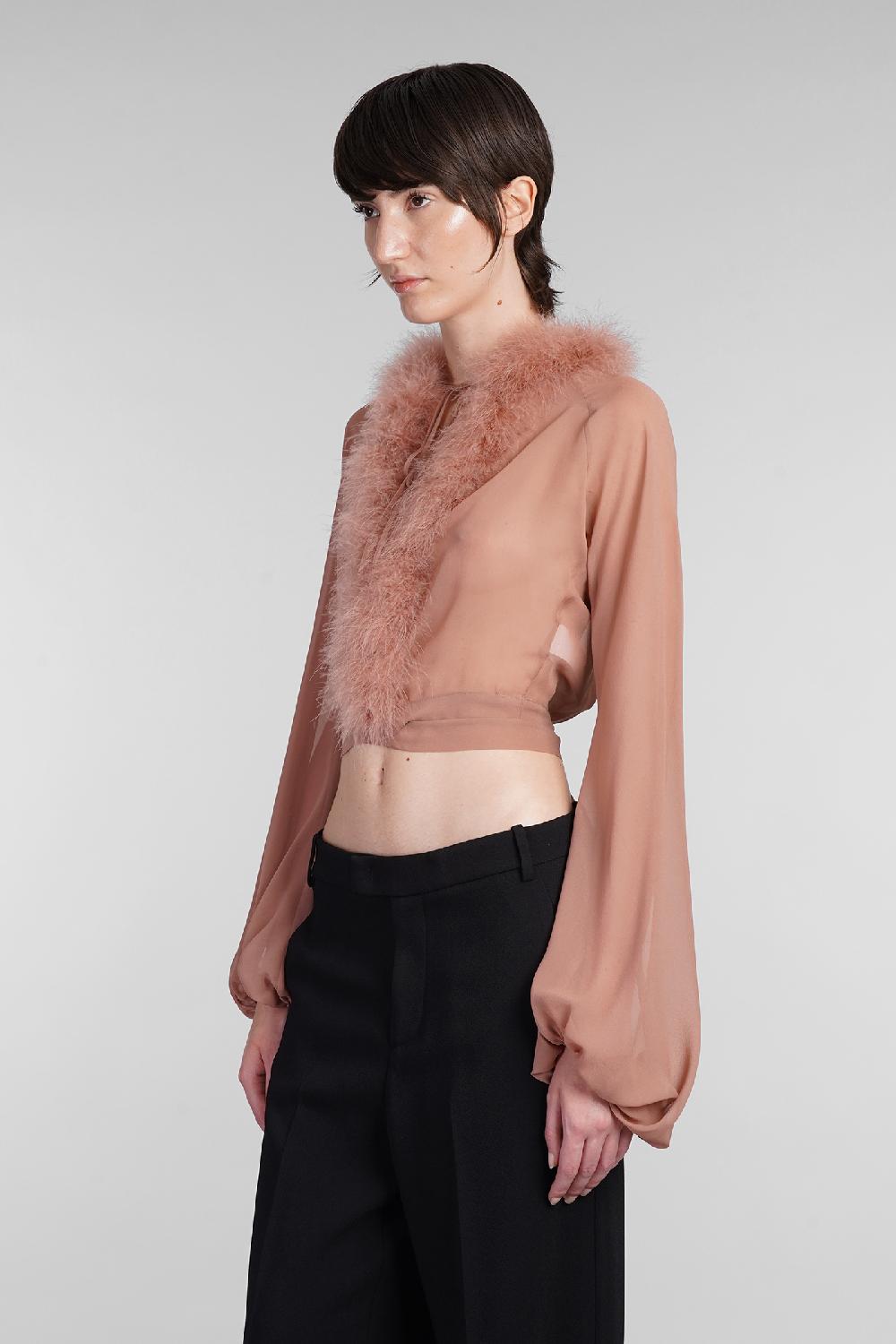 Deliberti Blumarine Blusa in seta rosa cod. 403548 - Deliberti The Luxury Shopping Moda