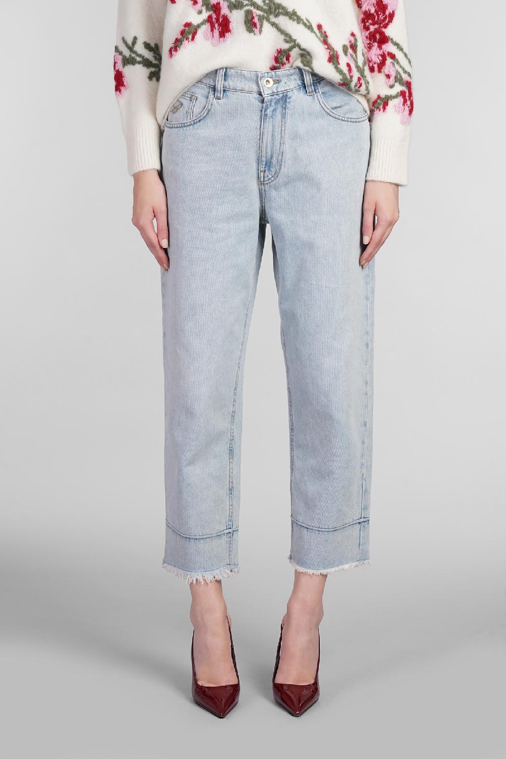 Deliberti Blumarine Jeans in cotone celeste cod. 403551 - Deliberti The Luxury Shopping