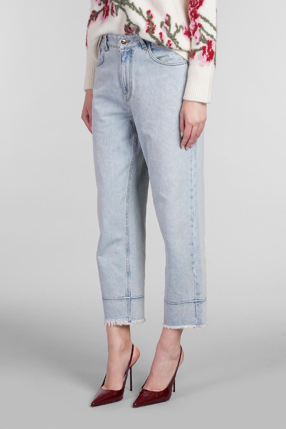 Deliberti Blumarine Jeans in cotone celeste cod. 403551 - Deliberti The Luxury Shopping Italia