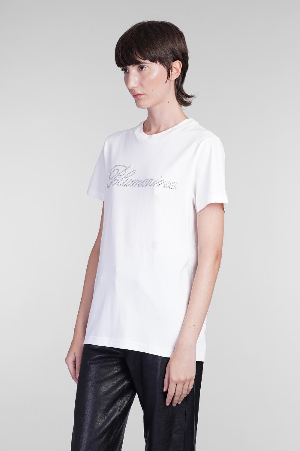 Deliberti Blumarine T-shirt in cotone bianco cod. 403559 - Deliberti The Luxury Shopping Promozione