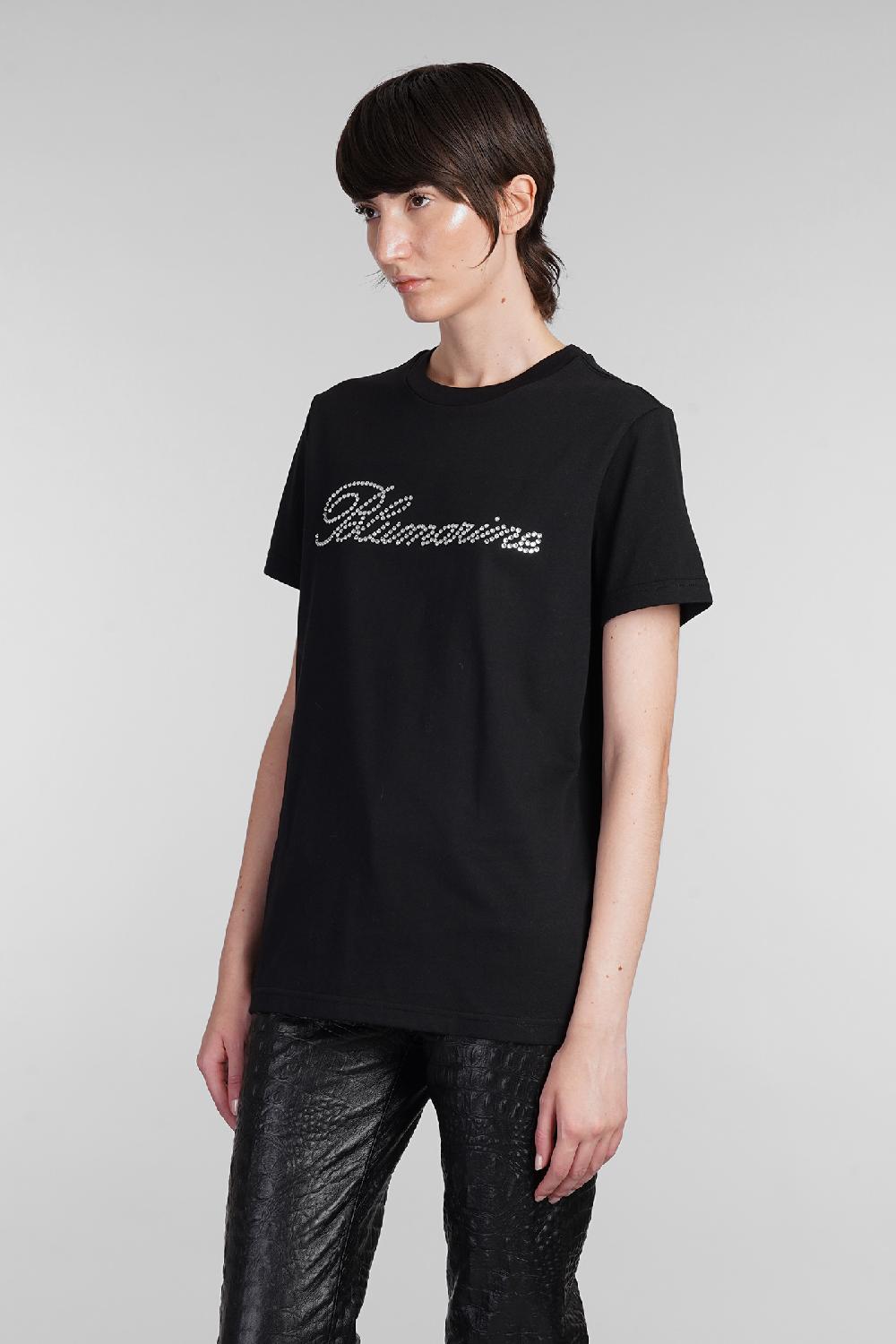 Deliberti Blumarine T-shirt in cotone nero cod. 403560 - Deliberti The Luxury Shopping Spedizione Gratuita