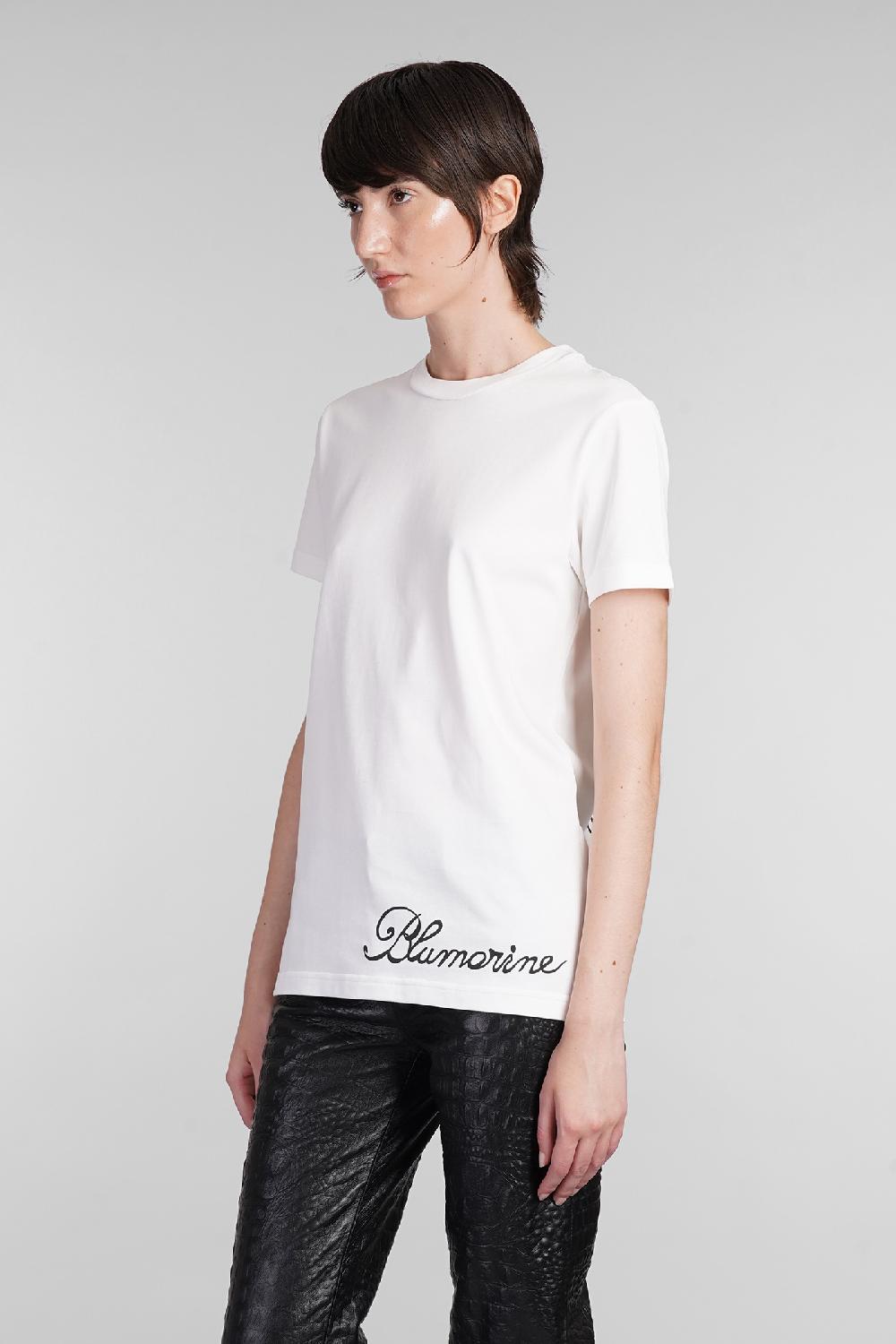 Deliberti Blumarine T-shirt in cotone bianco cod. 403561 - Deliberti The Luxury Shopping Pezzi Unici