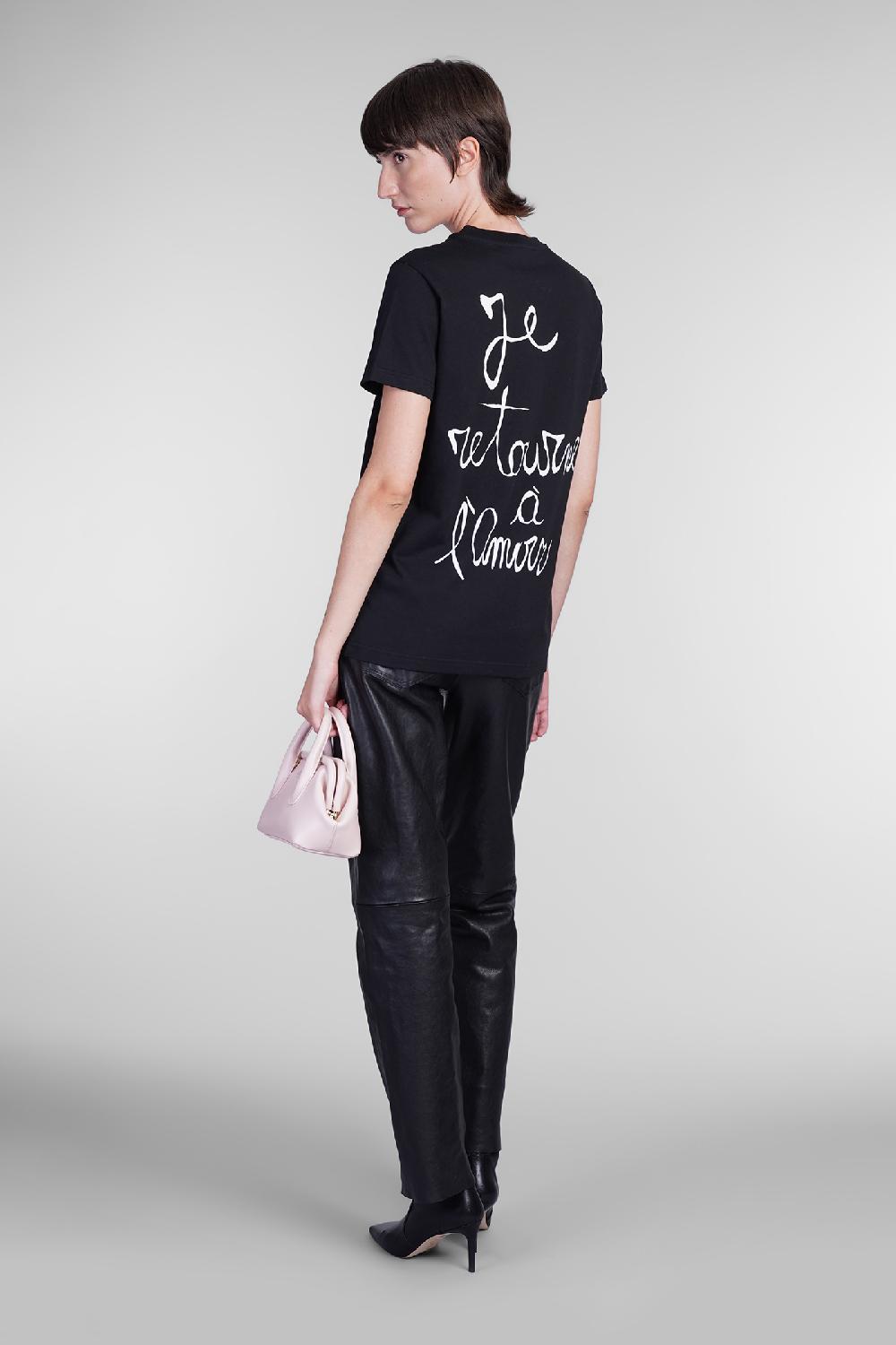 Deliberti Blumarine T-shirt in cotone nero cod. 403562 - Deliberti The Luxury Shopping Soddisfazione Garantita