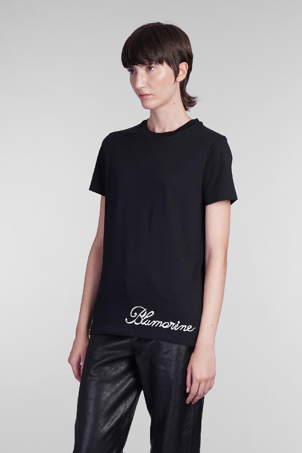 Deliberti Blumarine T-shirt in cotone nero cod. 403562 - Deliberti The Luxury Shopping Soddisfazione Garantita
