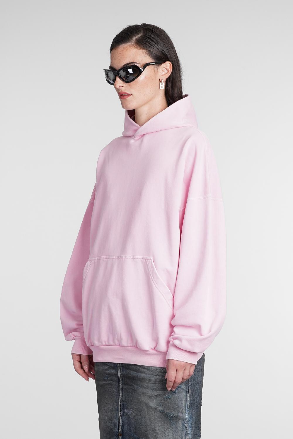 Deliberti Balenciaga Felpa in cotone rosa cod. 386201 - Deliberti The Luxury Shopping Shopping Online