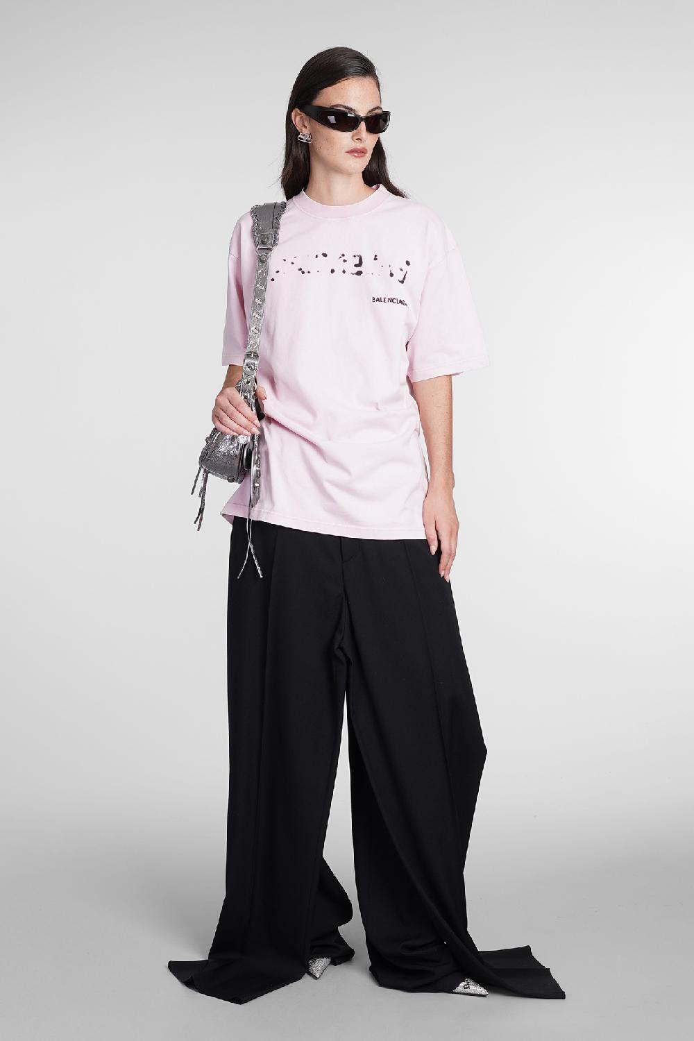 Deliberti Balenciaga T-shirt in cotone rosa cod. 386200 - Deliberti The Luxury Shopping Affare Del Giorno