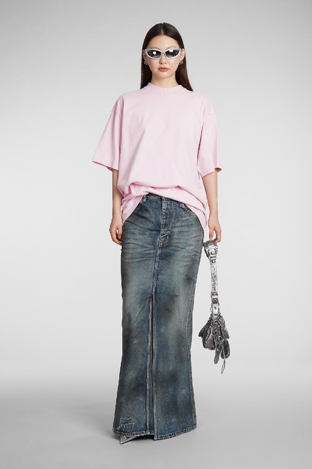Deliberti Balenciaga Gonna in cotone blu cod. 383716 - Deliberti The Luxury Shopping Prezzo Ridotto