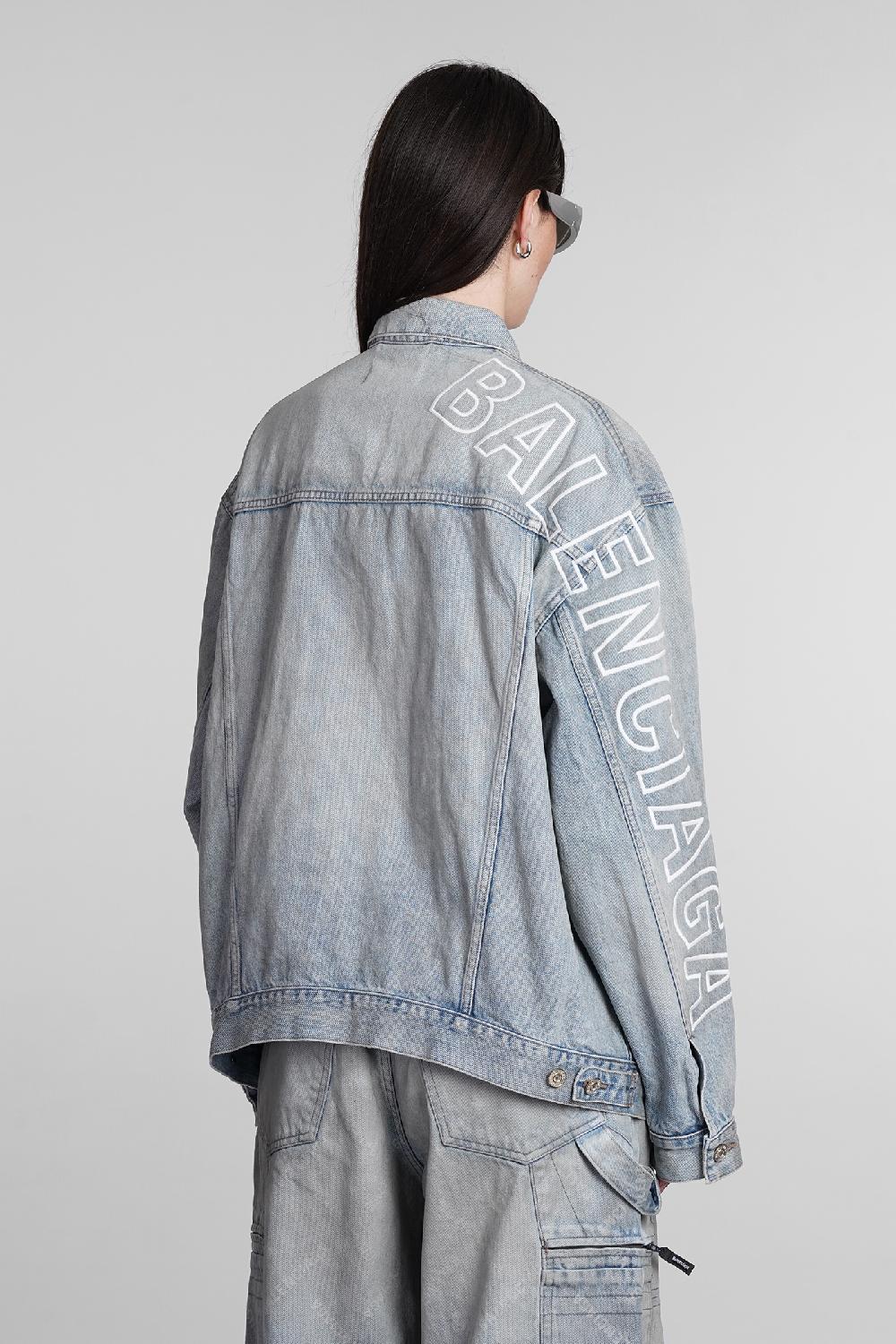 Deliberti Balenciaga Giacche denim in cotone blu cod. 395006 - Deliberti The Luxury Shopping Sottocosto