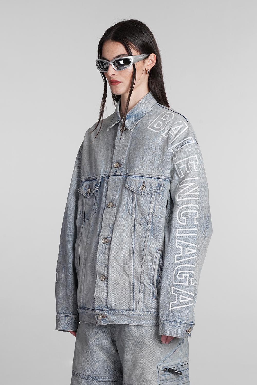 Deliberti Balenciaga Giacche denim in cotone blu cod. 395006 - Deliberti The Luxury Shopping Sottocosto