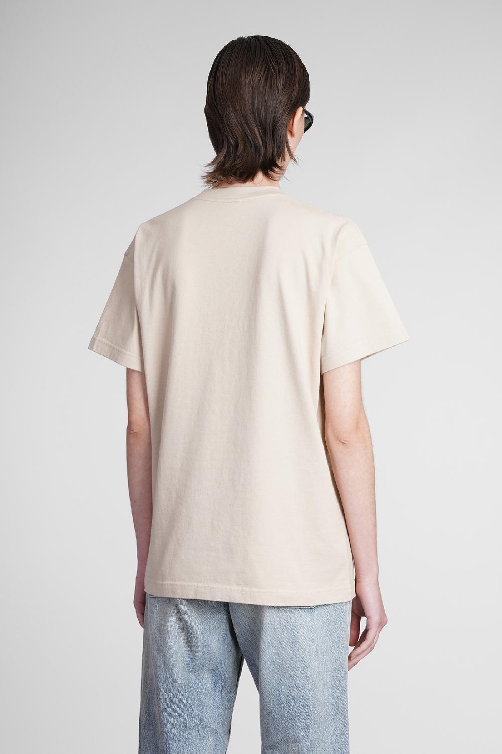 Deliberti Balenciaga T-shirt in cotone beige cod. 371692 - Deliberti The Luxury Shopping Novità