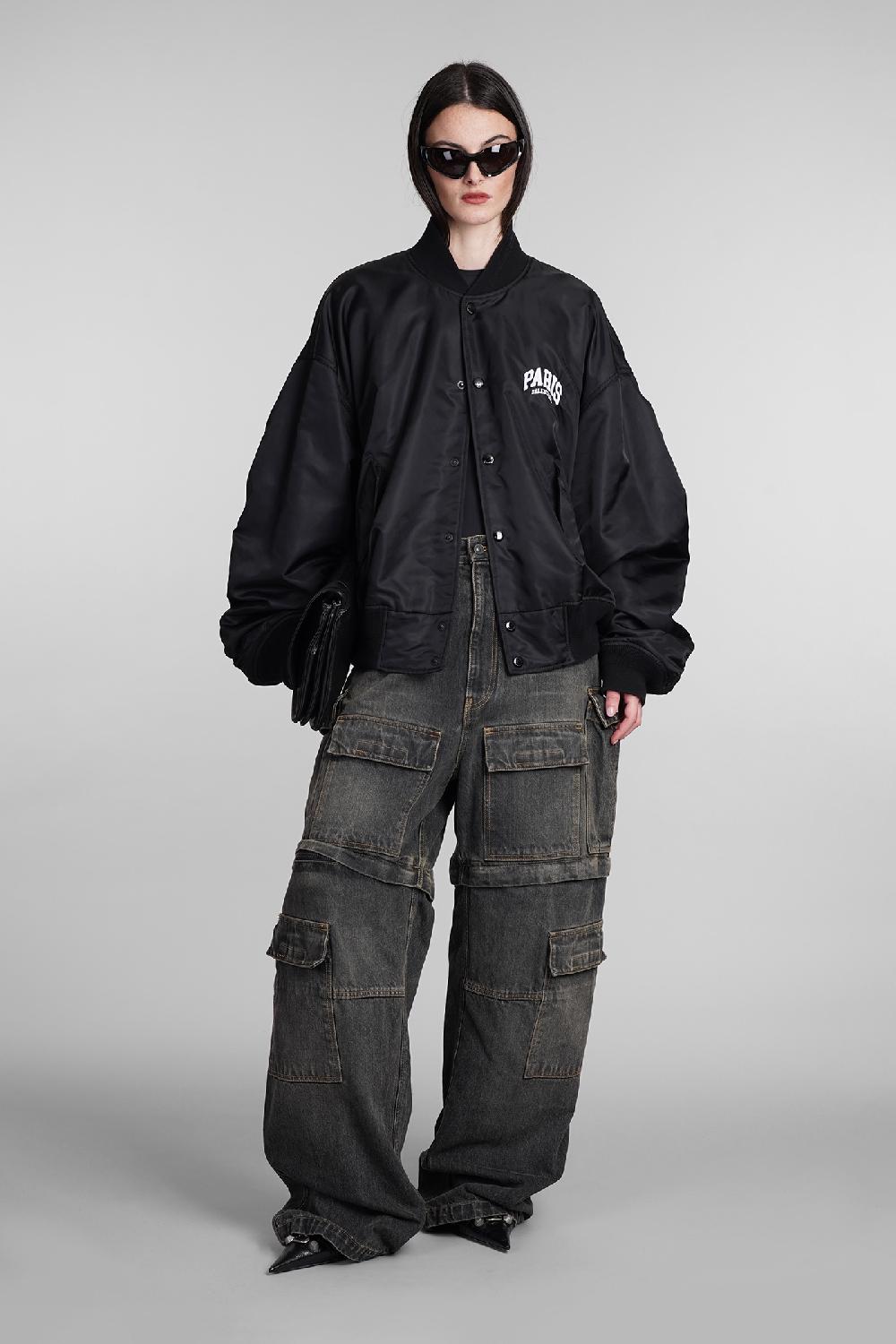 Deliberti Balenciaga Bomber in poliammide nera cod. 394986 - Deliberti The Luxury Shopping Presa