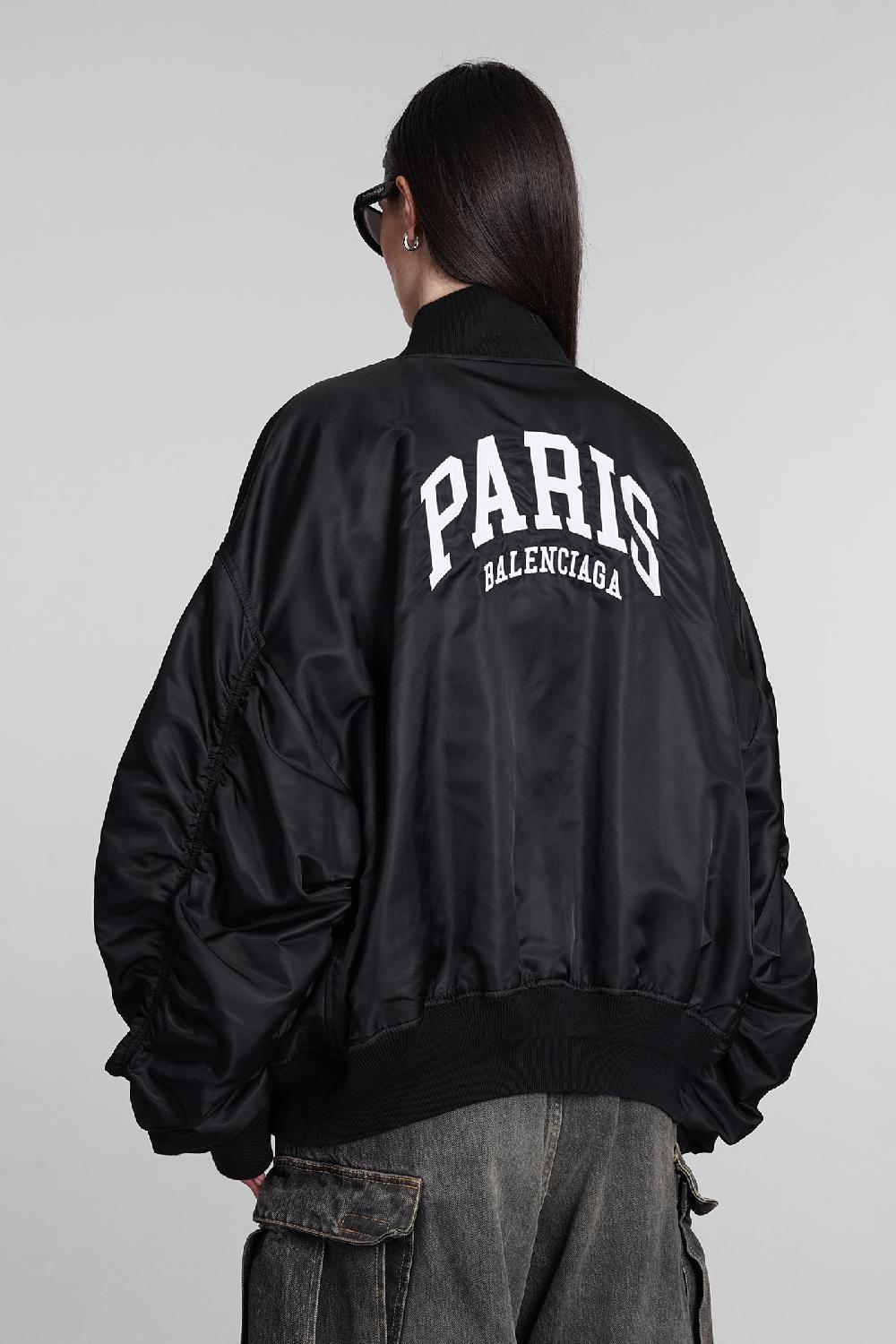 Deliberti Balenciaga Bomber in poliammide nera cod. 394986 - Deliberti The Luxury Shopping Presa