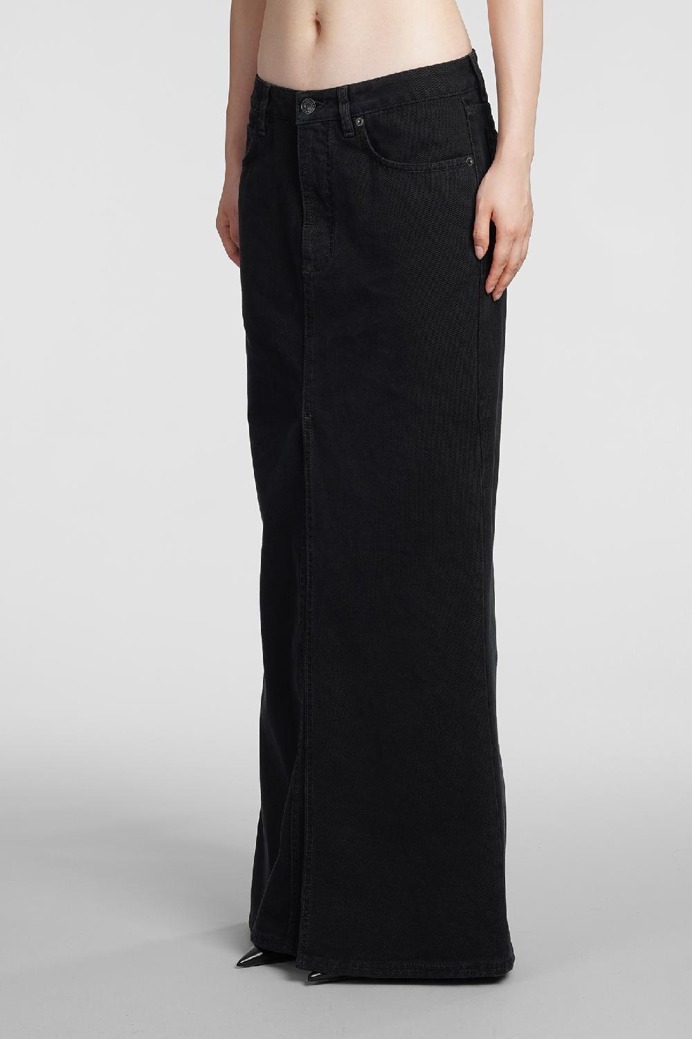 Deliberti Balenciaga Gonna in cotone nero cod. 383720 - Deliberti The Luxury Shopping Offerta