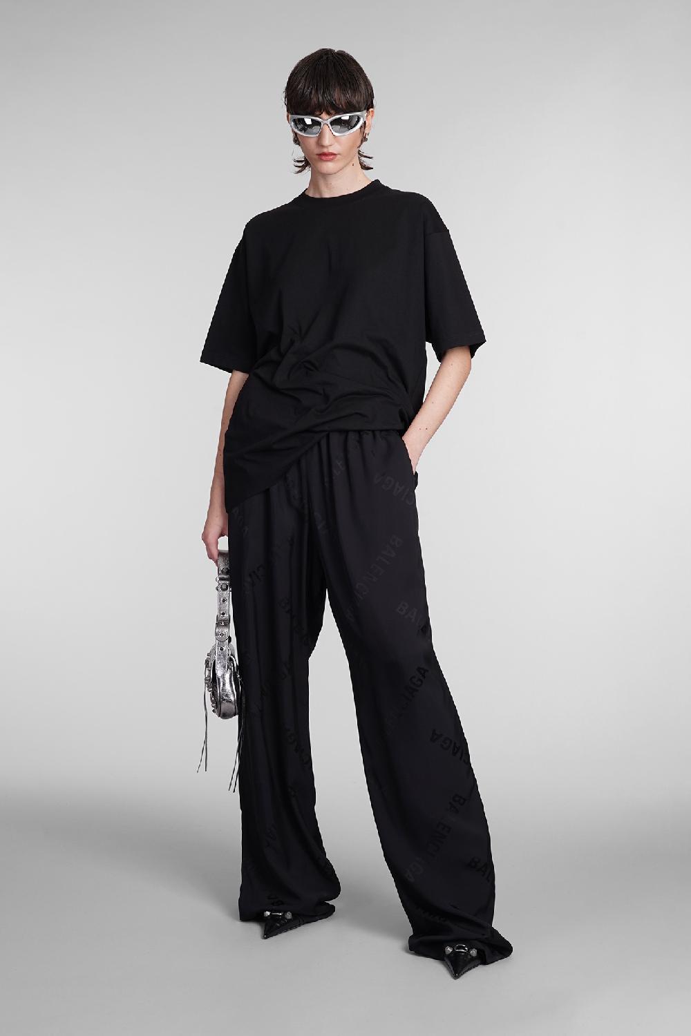 Deliberti Balenciaga T-shirt in cotone nero cod. 393398 - Deliberti The Luxury Shopping Economico