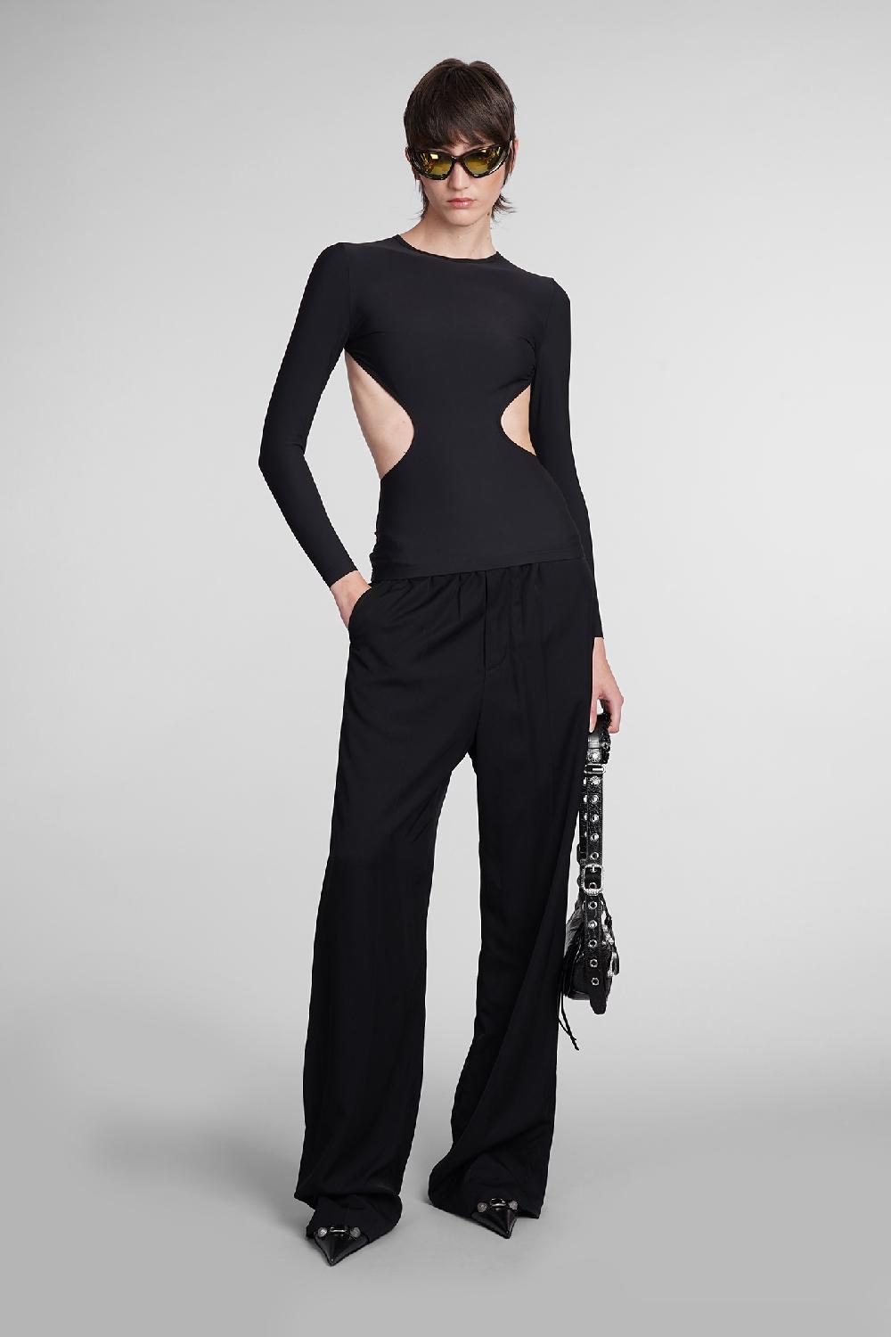 Deliberti Balenciaga Topwear in nylon nero cod. 398894 - Deliberti The Luxury Shopping Outlet