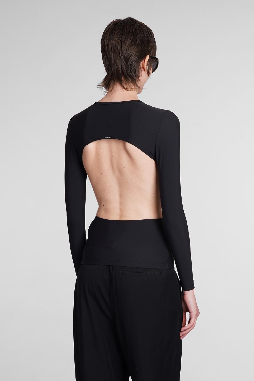 Deliberti Balenciaga Topwear in nylon nero cod. 398894 - Deliberti The Luxury Shopping Outlet