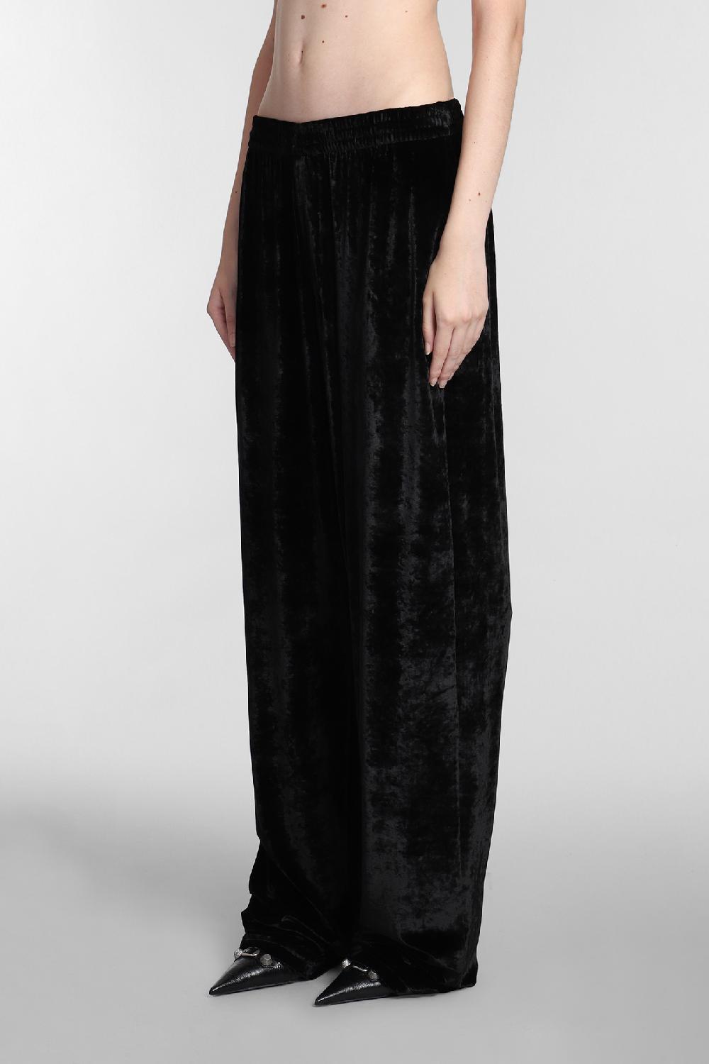Deliberti Balenciaga Pantalone in viscosa nera cod. 381732 - Deliberti The Luxury Shopping In Vendita