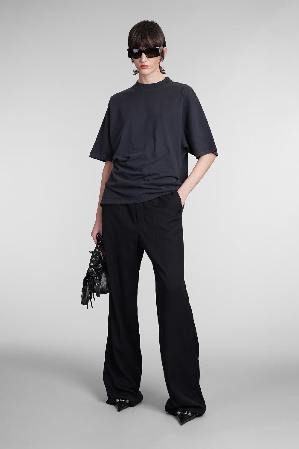 Deliberti Balenciaga T-shirt in cotone nero cod. 393402 - Deliberti The Luxury Shopping Saldi