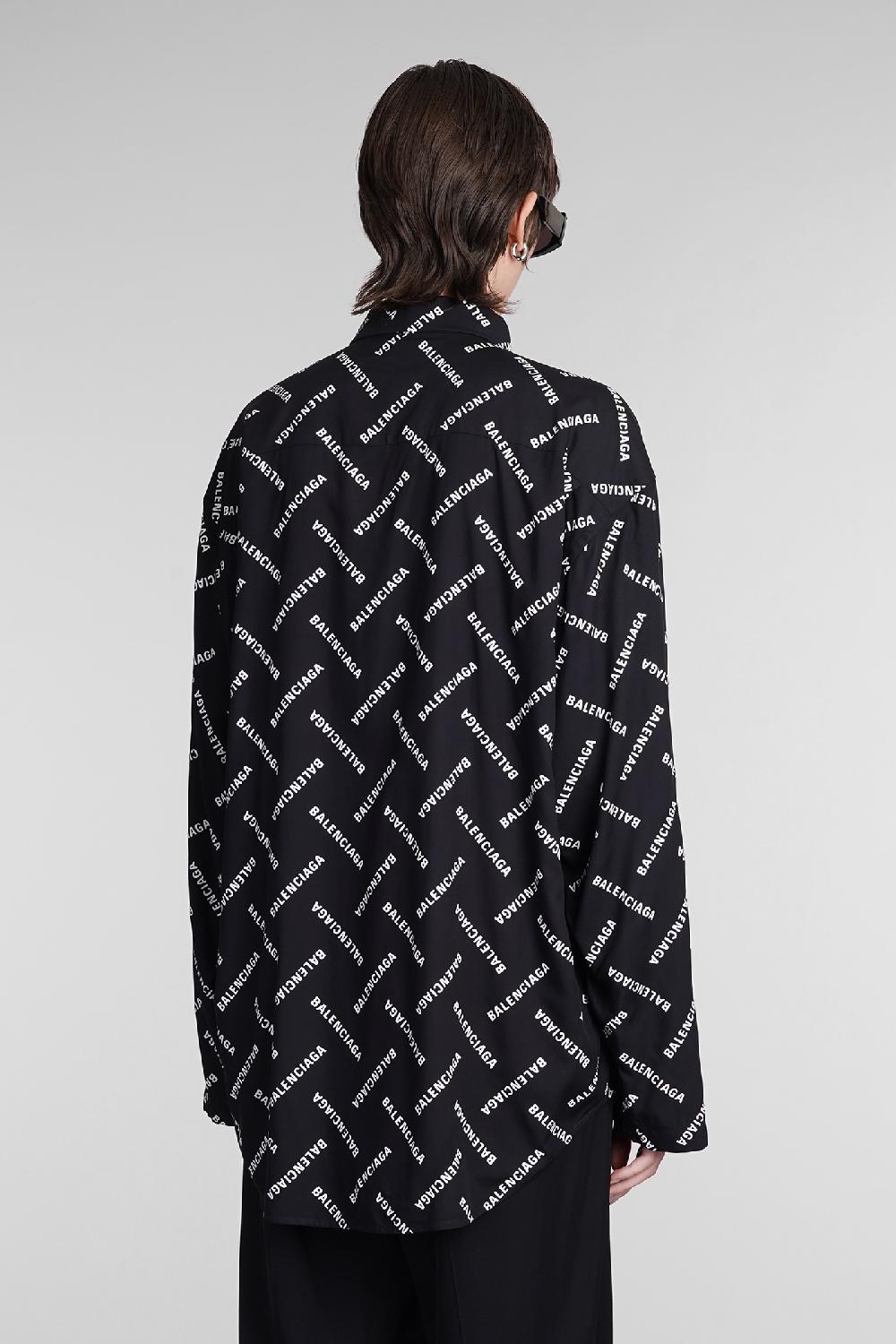 Deliberti Balenciaga Camicia in viscosa nera cod. 393396 - Deliberti The Luxury Shopping Offerte