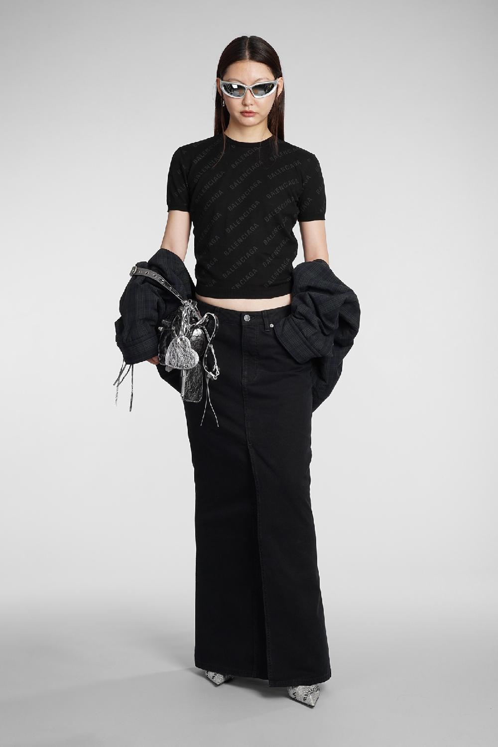 Deliberti Balenciaga Maglia in cotone nero cod. 383711 - Deliberti The Luxury Shopping Hotsell